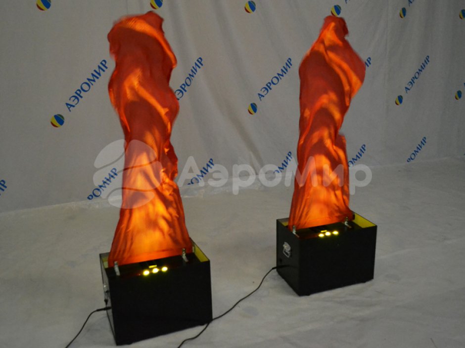 Имитация пламени — однотонный материал (без печати) либо полноцвет