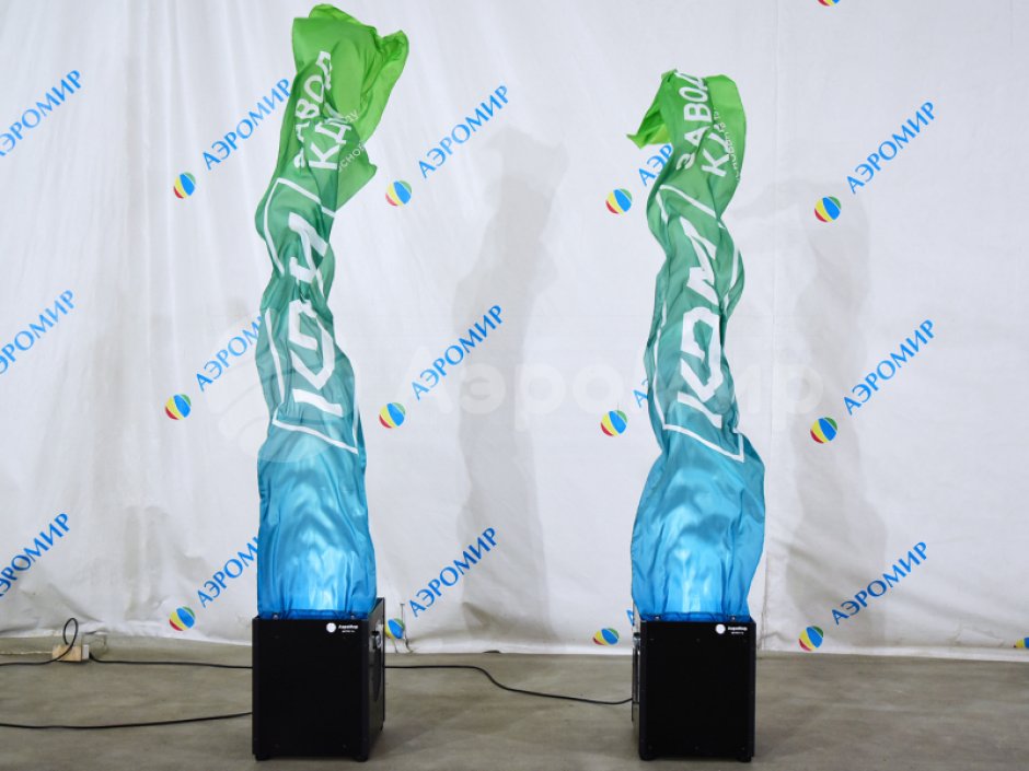 Имитация пламени с нанесением логотипа и фирменного стиля