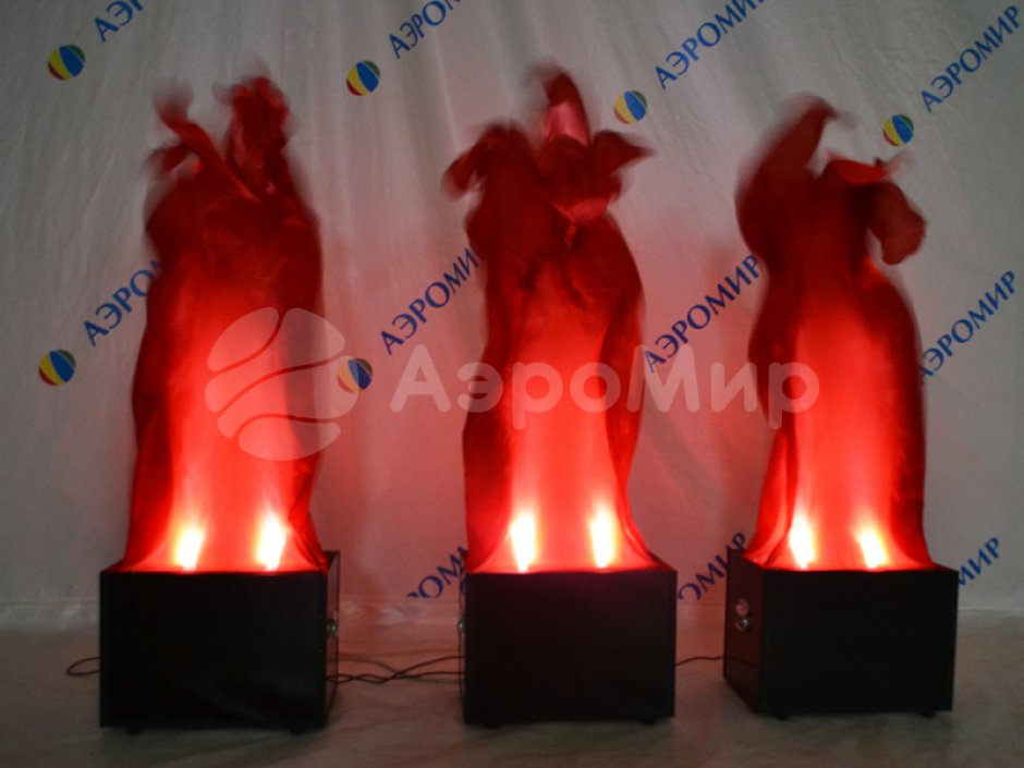 Аэрофонтан — динамическая фигура, имитирующее холодное пламя