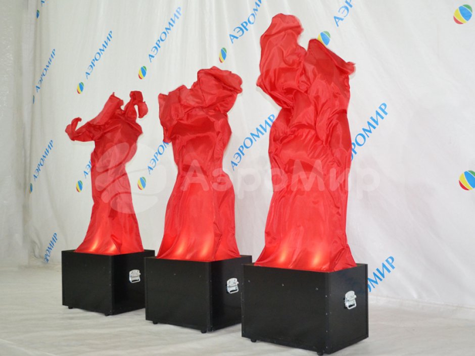 Аэрофонтан — динамическая фигура, имитирующее холодное пламя