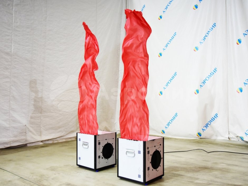 Имитация пламени — торжественное оформление 9 мая