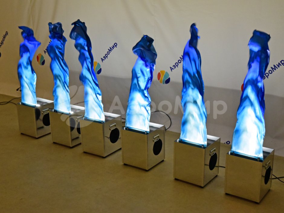 Имитация пламени — однотонный материал (без печати) либо полноцвет