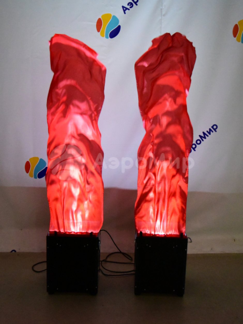 Имитация пламени — однотонный материал (без печати) либо полноцвет