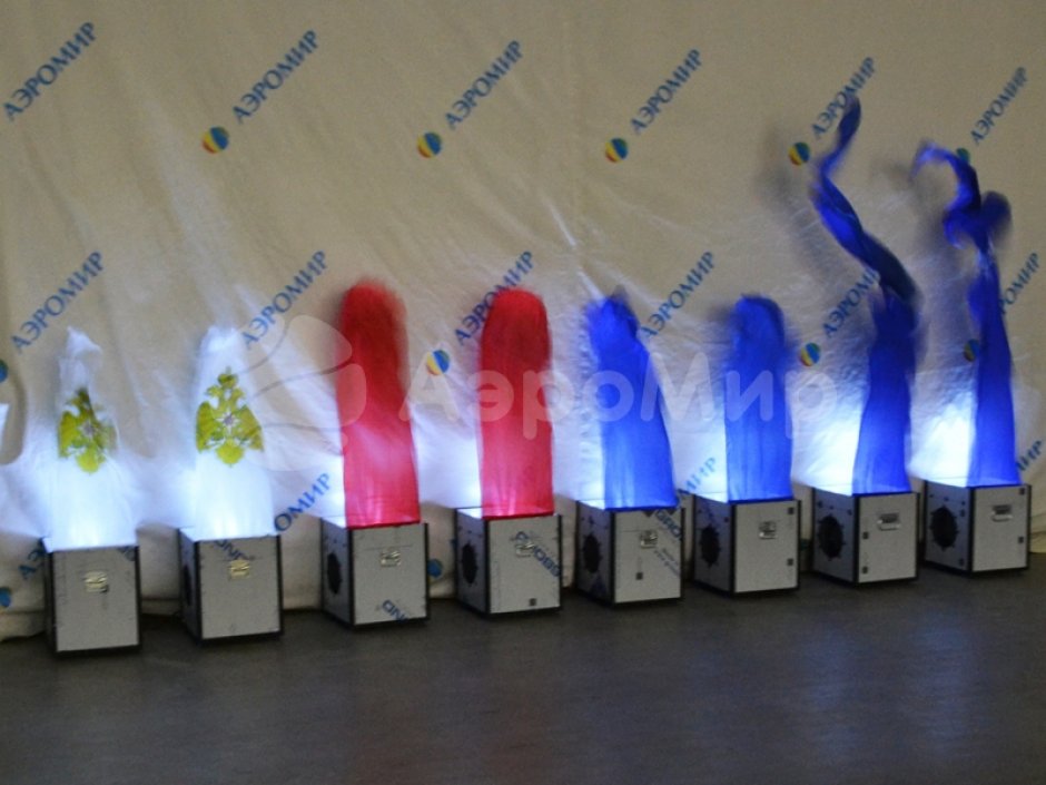 Имитация пламени — торжественное оформление 9 мая