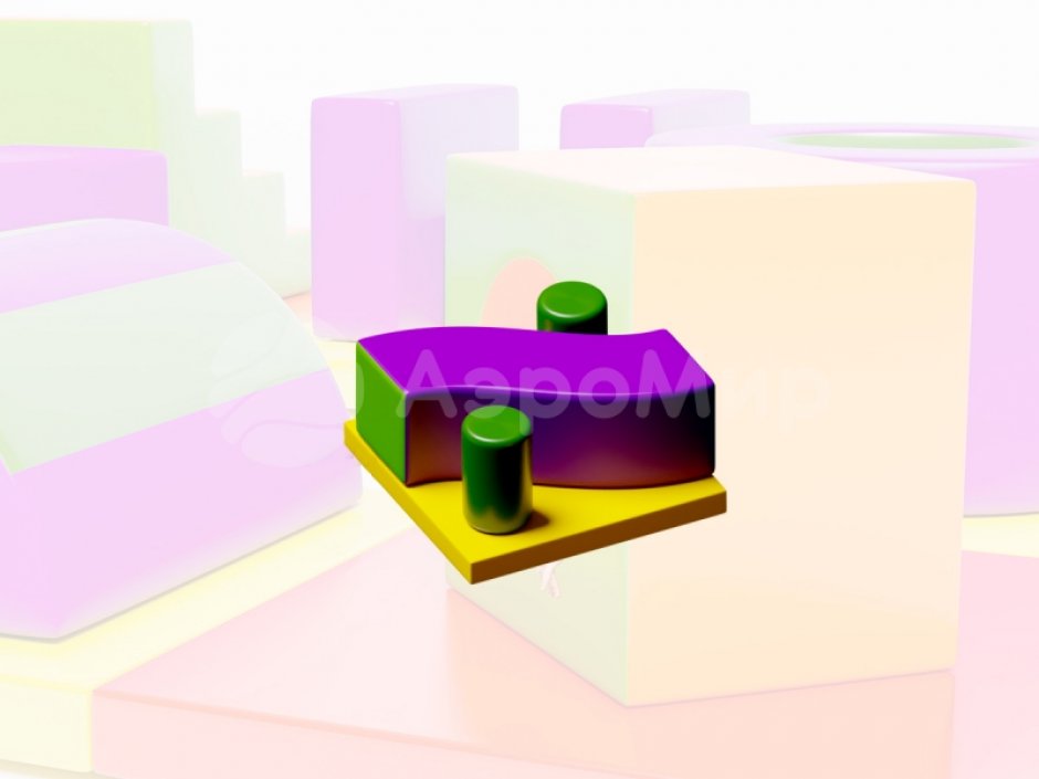 Мягкий игровой модуль Инь-Янь - элемент мягкой полосы