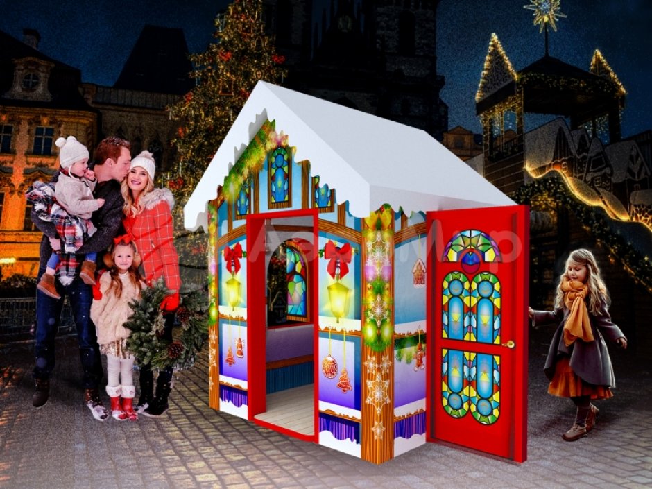 Сказочный снежный домик