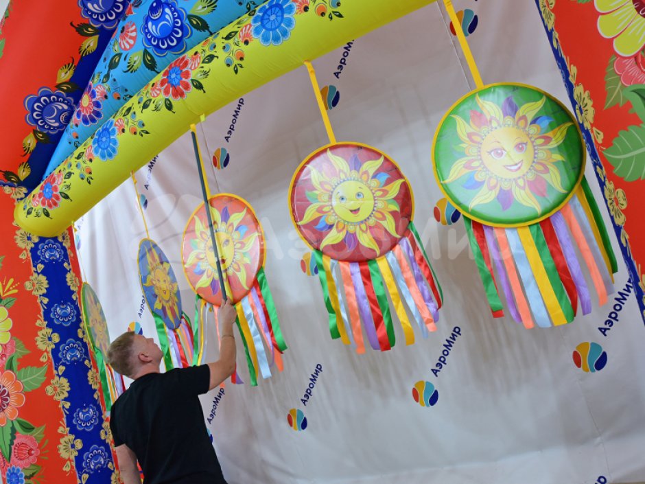 Солнышко с лентами — на Масленицу, Ярмарку или Выставку