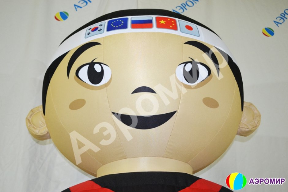 Надувные фигуры на крышу — сидячие фигуры для рекламы на крушу или подиум