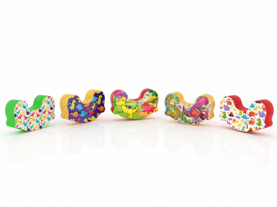 Мягкая Дино качалка