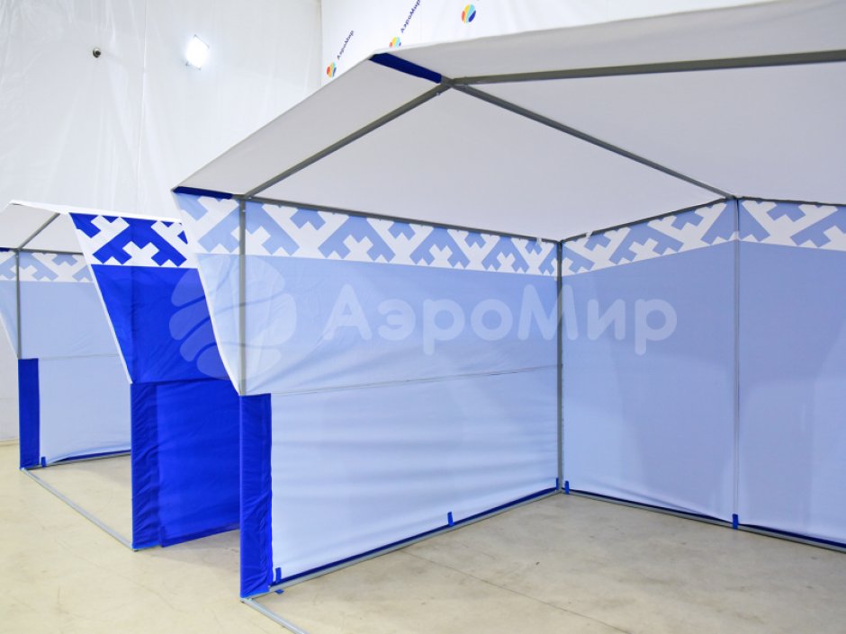 Каркасная палатка 2,5 х 2,5 м — металлокаркас, материал оксфорд + ПВХ