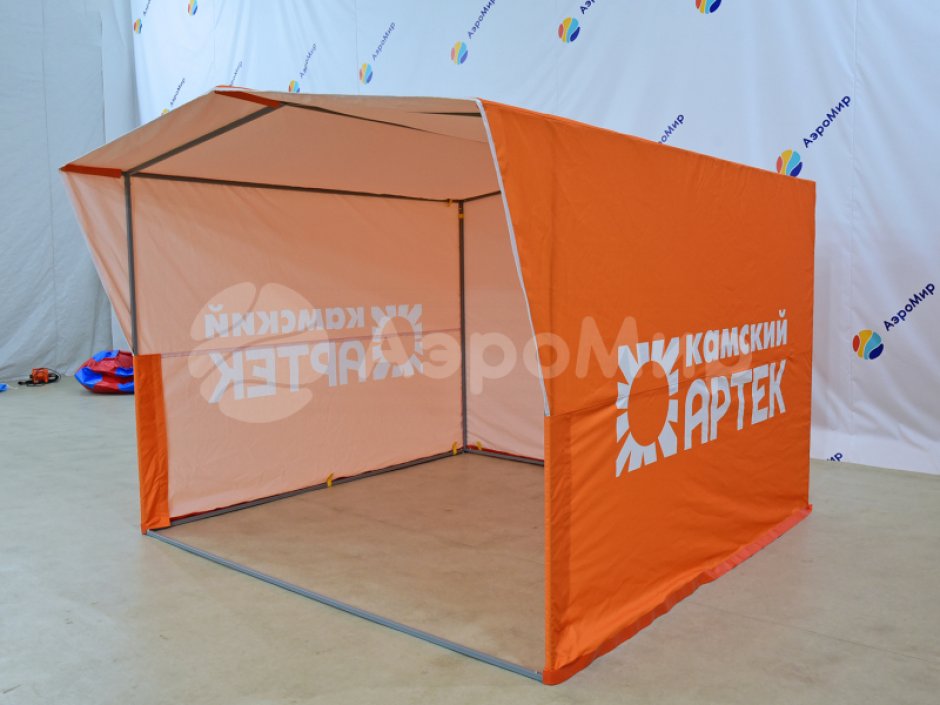 Каркасная палатка 2,5 х 2,5 м — металлокаркас, материал оксфорд + ПВХ