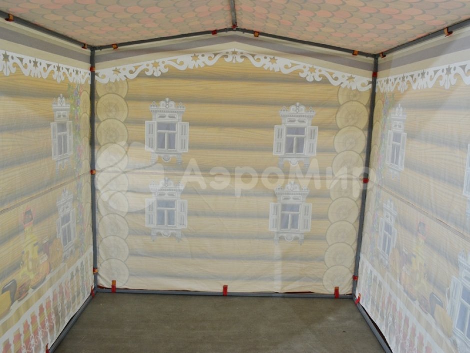 Каркасная палатка 2,0 х 2,0 м — металлокаркас, материал оксфорд + ПВХ