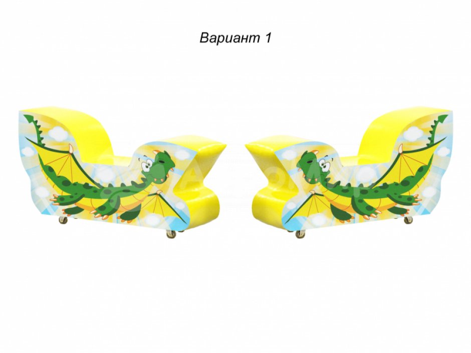Динокаталка — мягкий пуф на колесиках