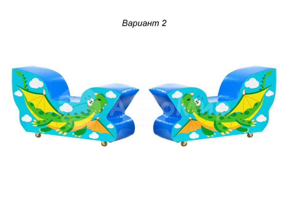Динокаталка — мягкий пуф на колесиках