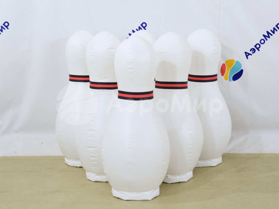 Надувные кегли с мячом