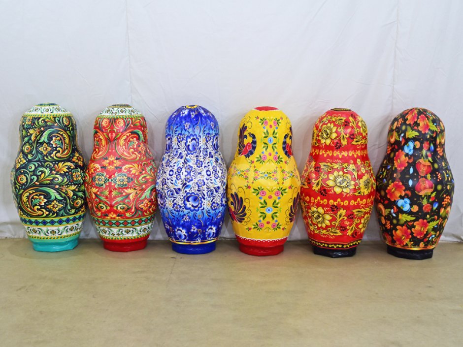 Большие надувные кегли для Масленицы