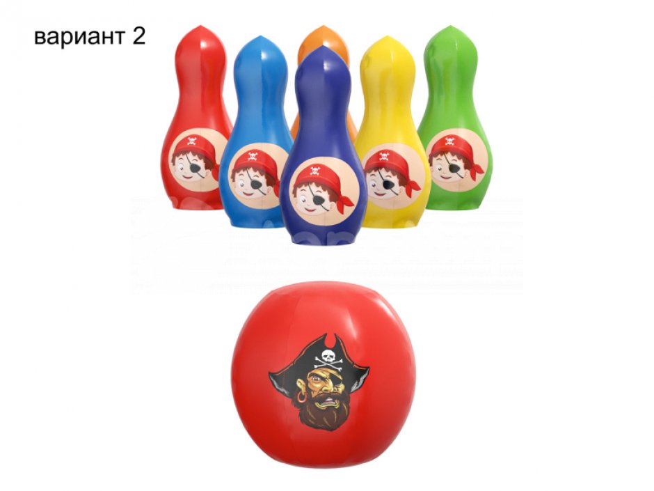 Большие мягкие кегли с мячом