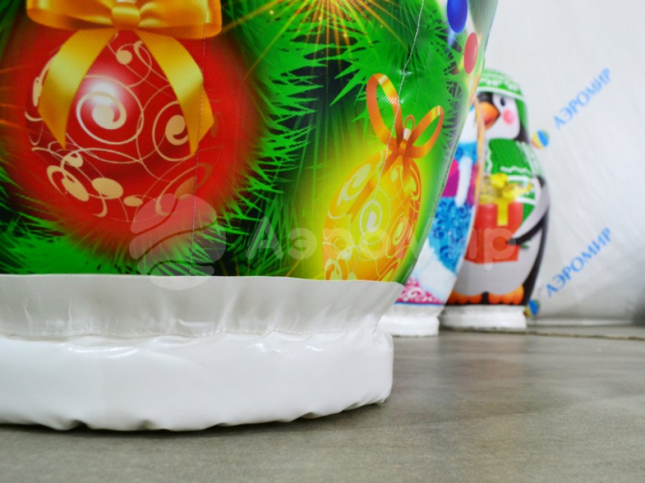 Большие надувные кегли с мячом