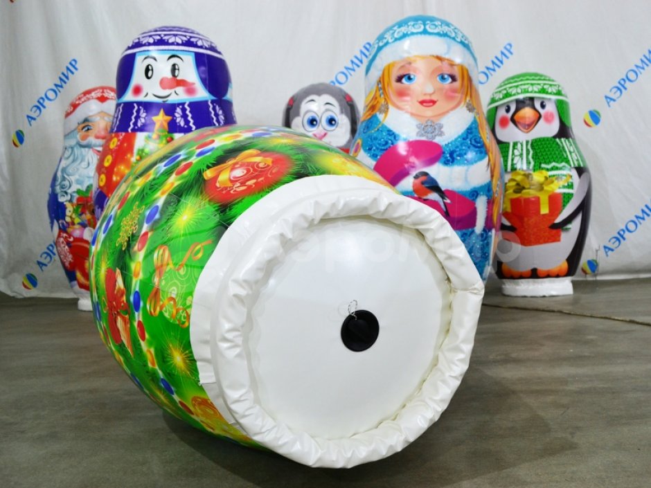 Новогодние надувные кегли