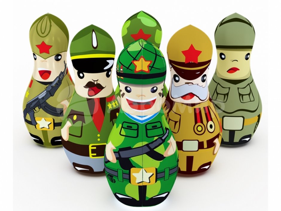 Кегли «Солдатики»