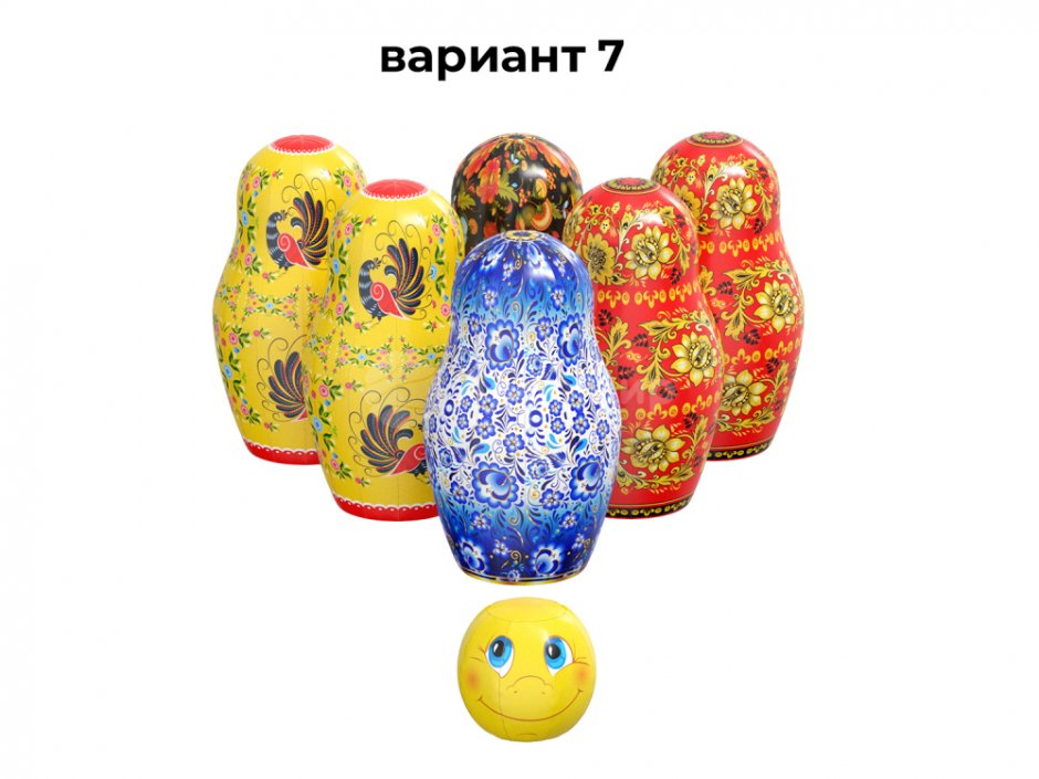 Надувные кегли для детей Масленица