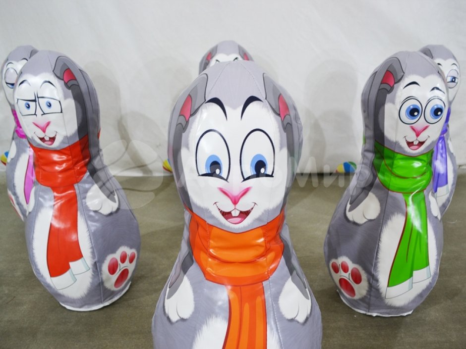 Большие мягкие кегли с мячом