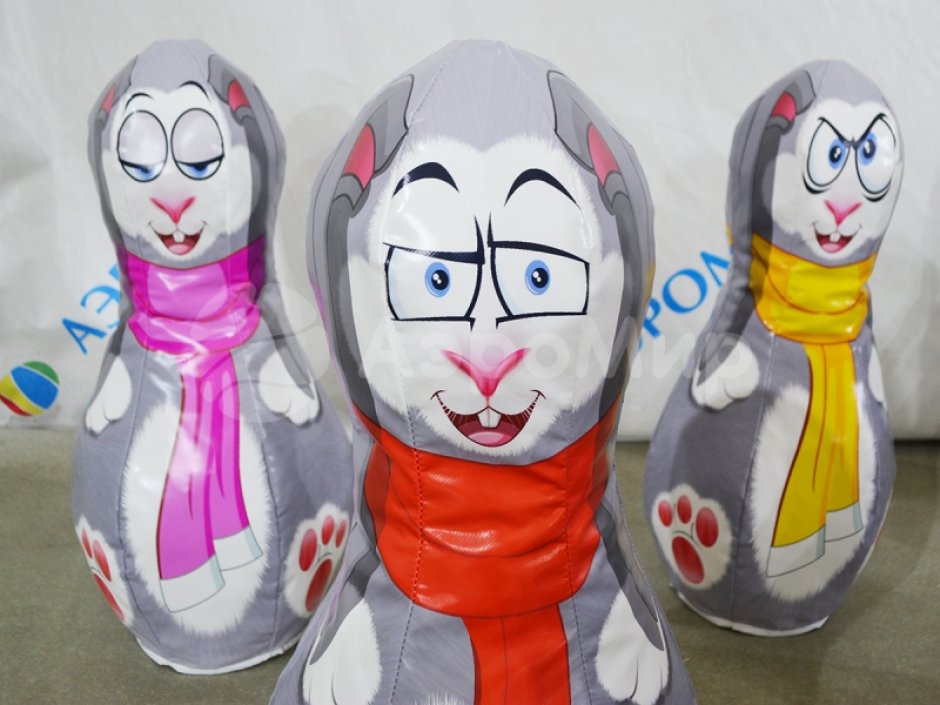 Большие мягкие кегли с мячом