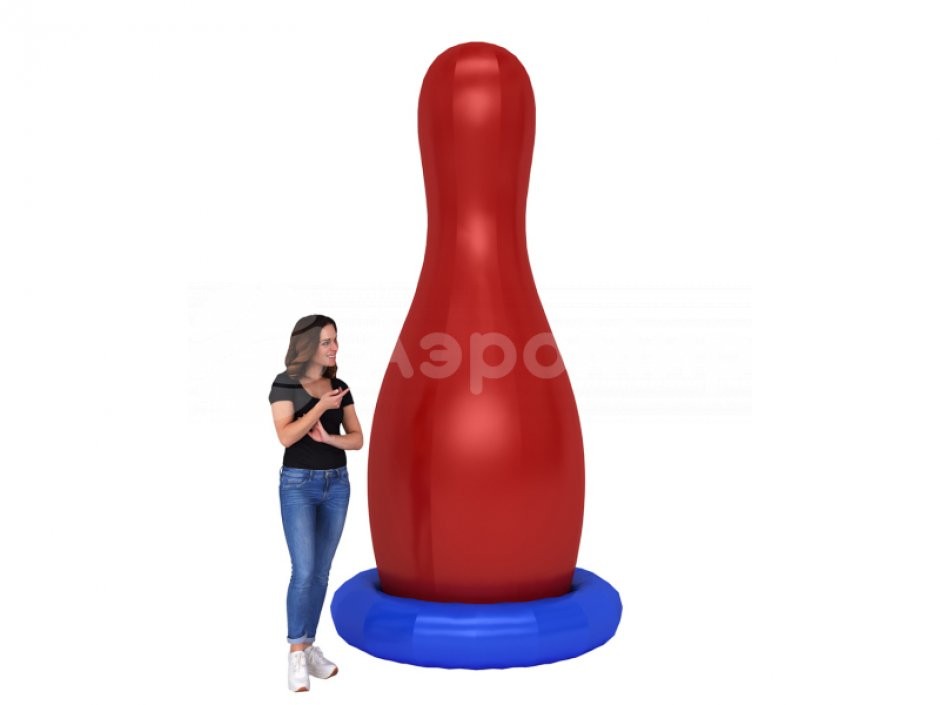 Надувная фигура Кегля на опоре