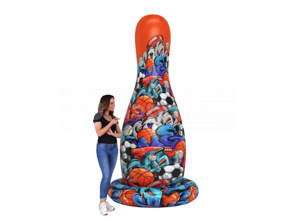 Надувная фигура Кегля на опоре