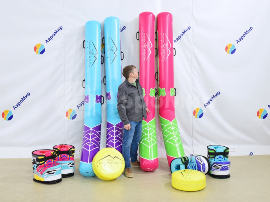 Гигантский хоккей — огромные клюшки и шайба для развлечения и командных игр