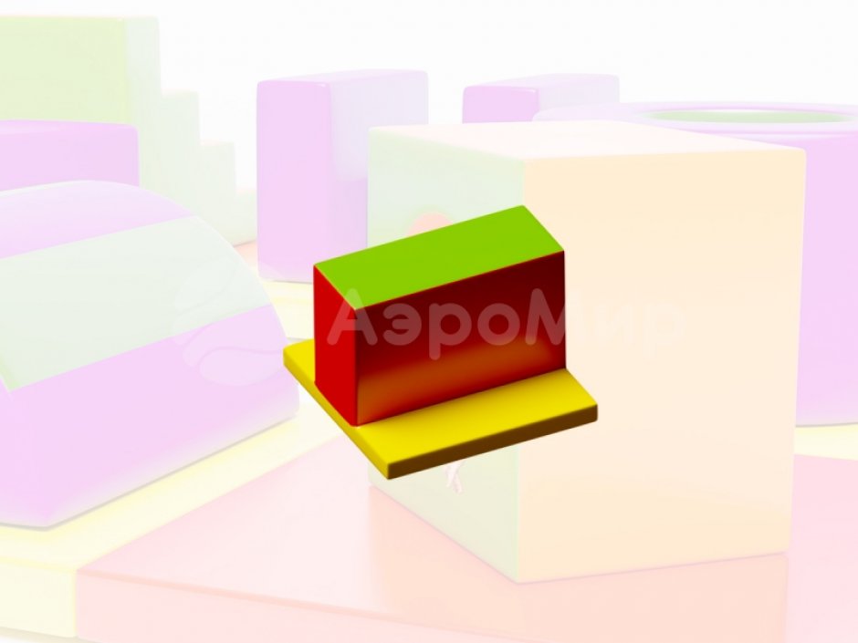 Мягкий игровой модуль Кирпич - элемент мягкой полосы