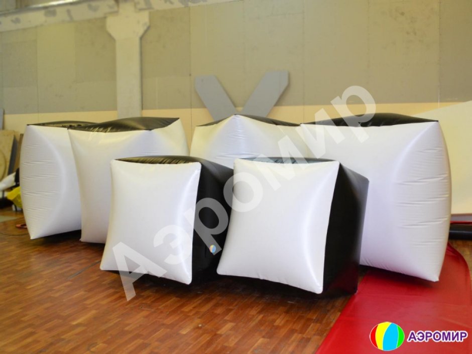 Надувная тактическая фигура кирпич (brick) для игры в пейнтбол, нёрф, лазертаг и арчеритаг