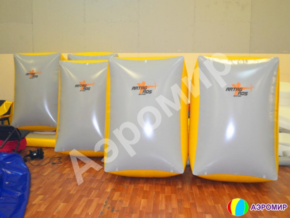 Надувная тактическая фигура кирпич (brick) для игры в пейнтбол, нёрф, лазертаг и арчеритаг