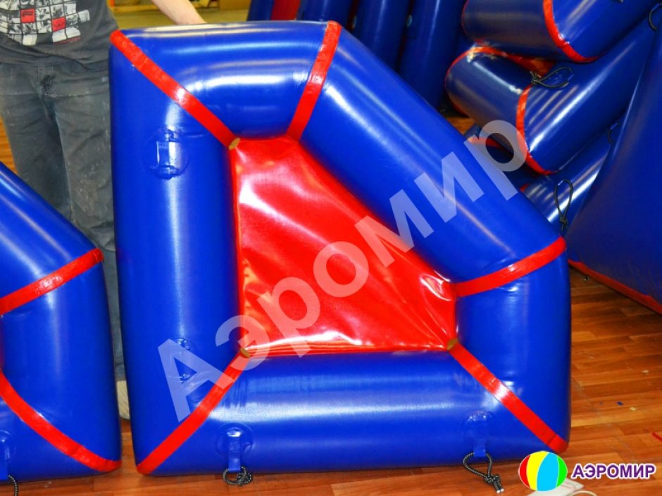 Надувная тактическая фигура Клин (Wedge) для игры в пейнтбол, нёрф, лазертаг и арчеритаг