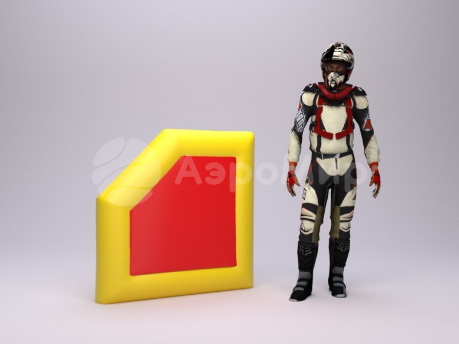 Надувная тактическая фигура Клин W (Wedge W) для игры в пейнтбол, нёрф, лазертаг и арчеритаг