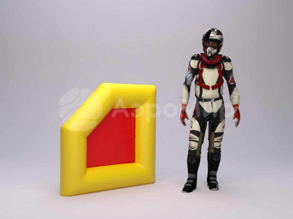 Надувная тактическая фигура Клин (Wedge) для игры в пейнтбол, нёрф, лазертаг и арчеритаг