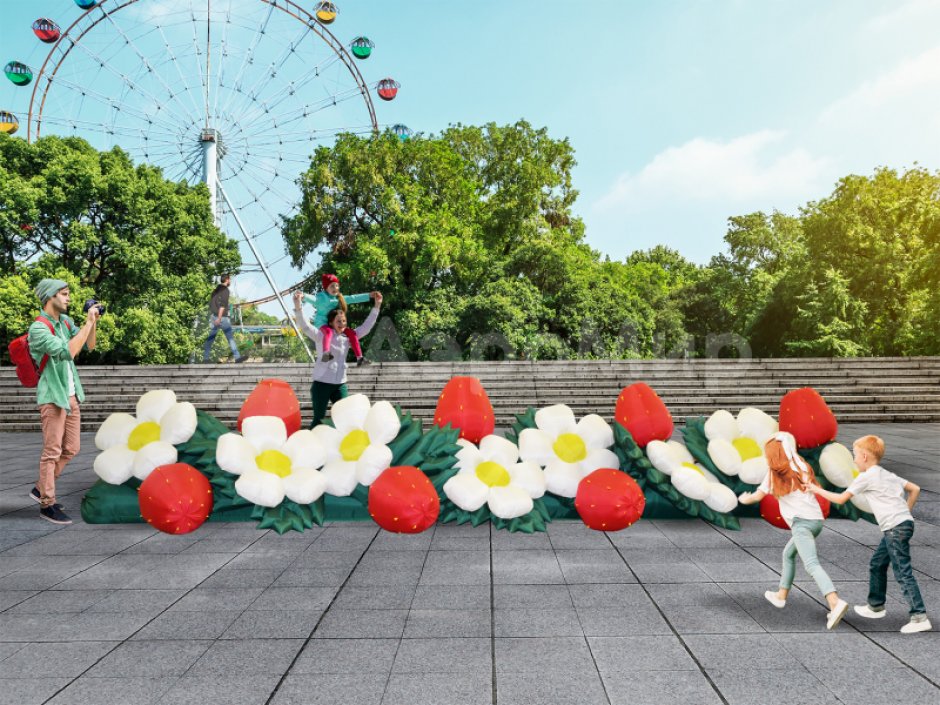 Клубника с раскрытием