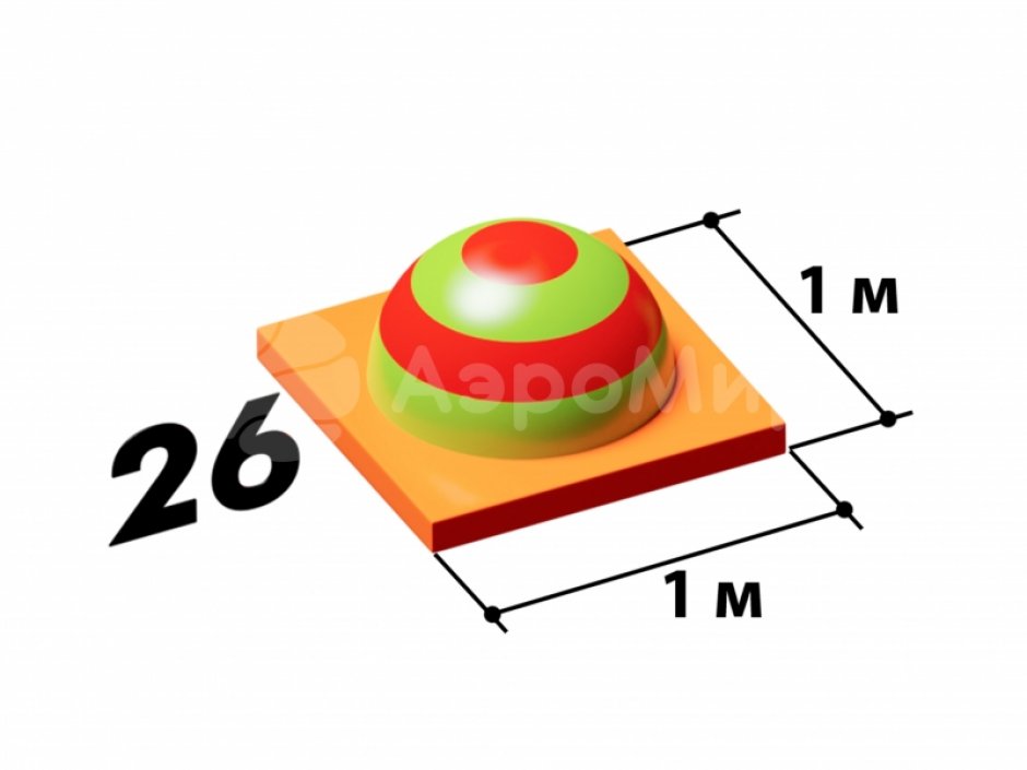 Мягкий игровой модуль Кнопка - элемент мягкой полосы