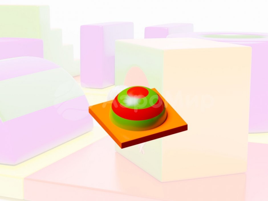 Мягкий игровой модуль Кнопка - элемент мягкой полосы