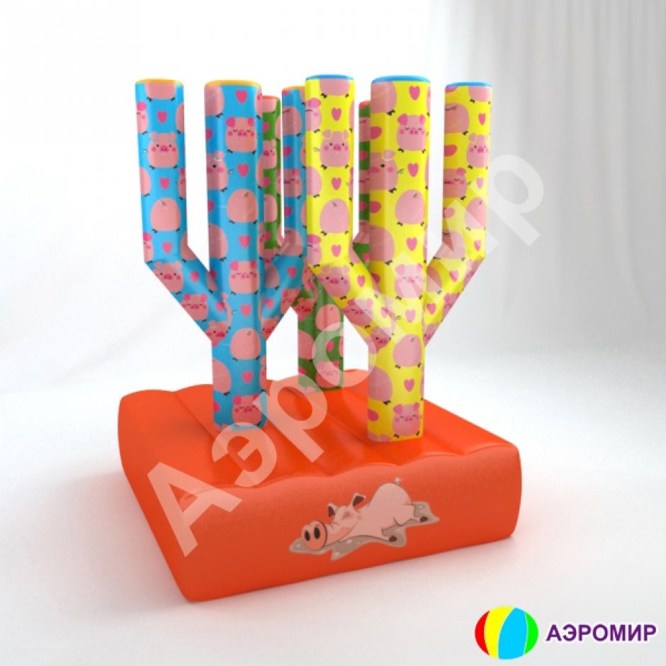 Детский Кольцеброс — герметичный развлекательный аттракцион в яркой запечатке