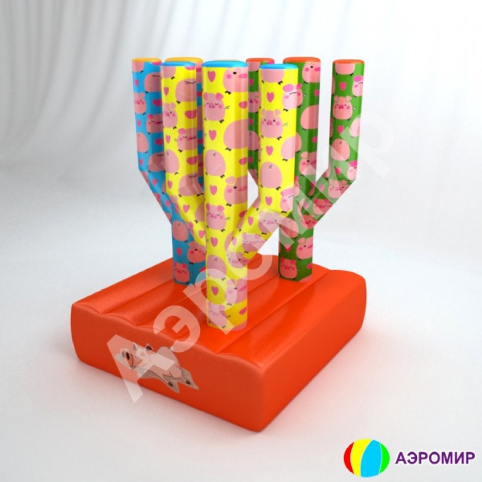 Детский Кольцеброс — герметичный развлекательный аттракцион в яркой запечатке