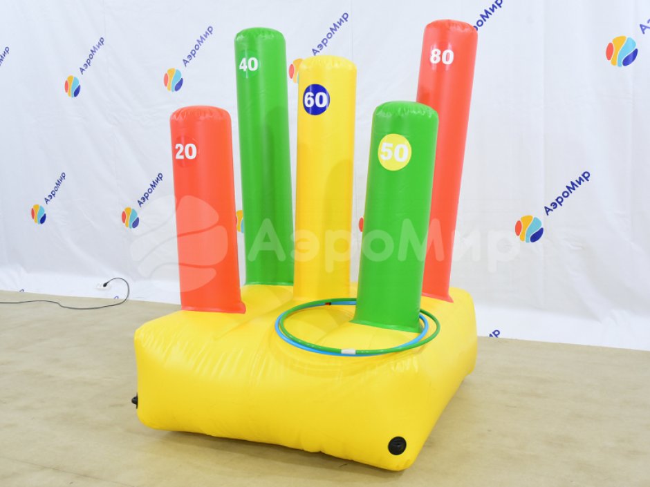 Командный игровой реквизит Надувной кольцеброс Столбики