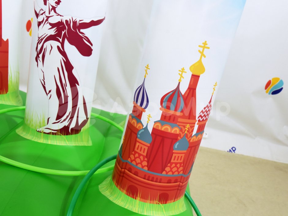 Командный игровой реквизит Надувной кольцеброс Столбики