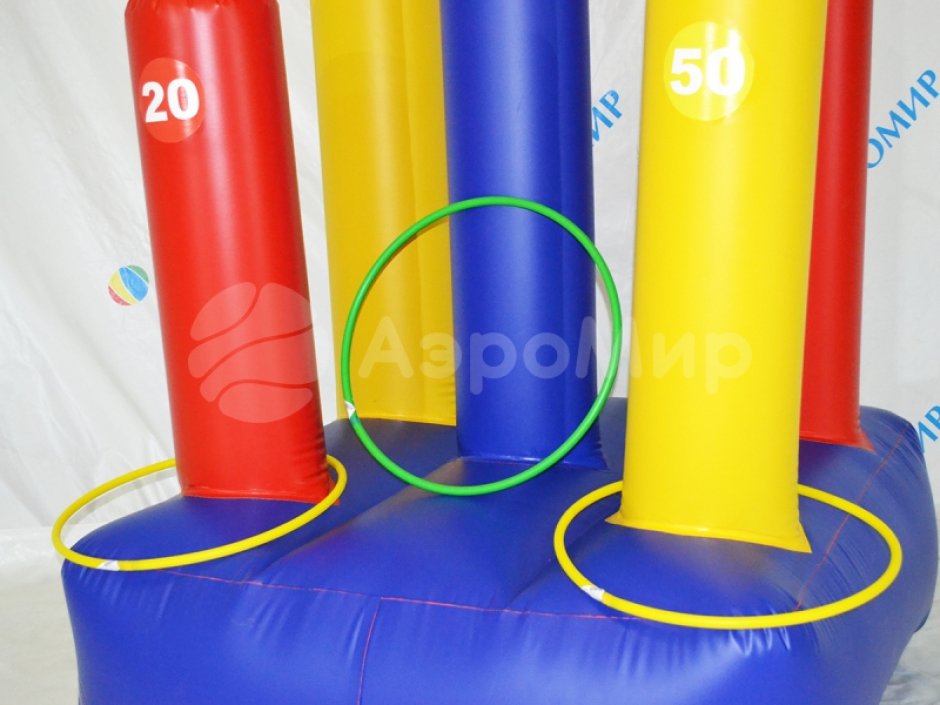 Командный игровой реквизит Надувной кольцеброс Столбики