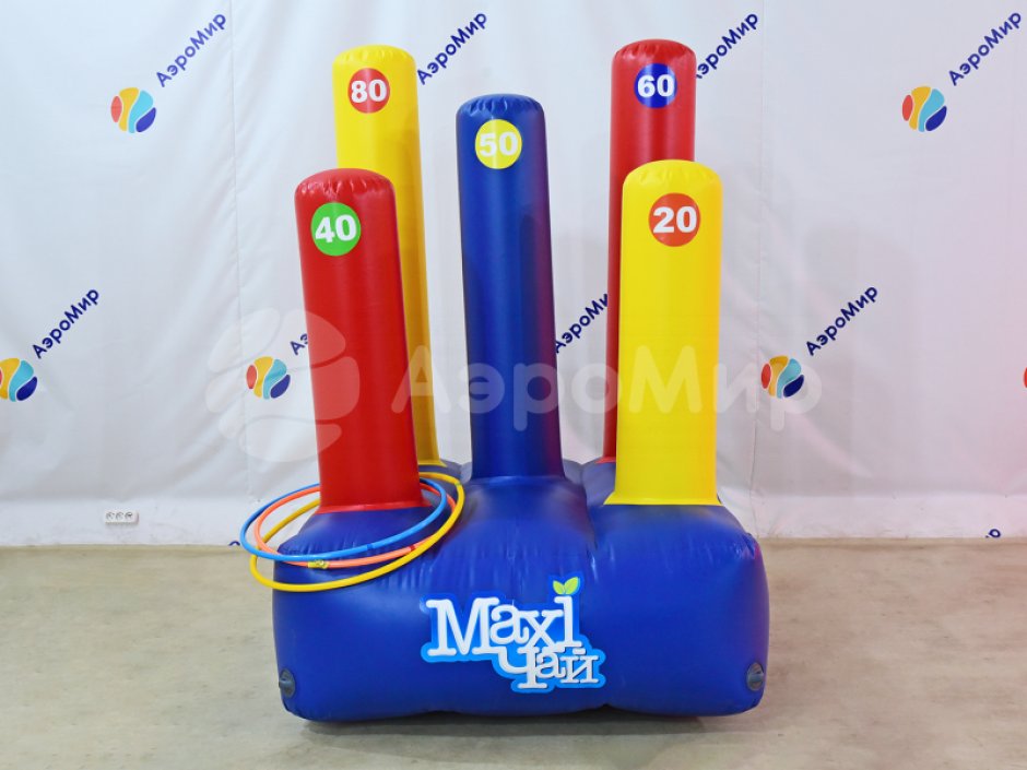 Командный игровой реквизит Надувной кольцеброс Столбики