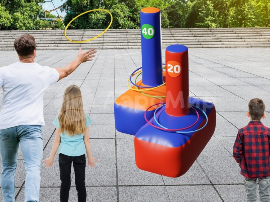 Кольцеброс Столбик — составной игровой реквизит на меткость