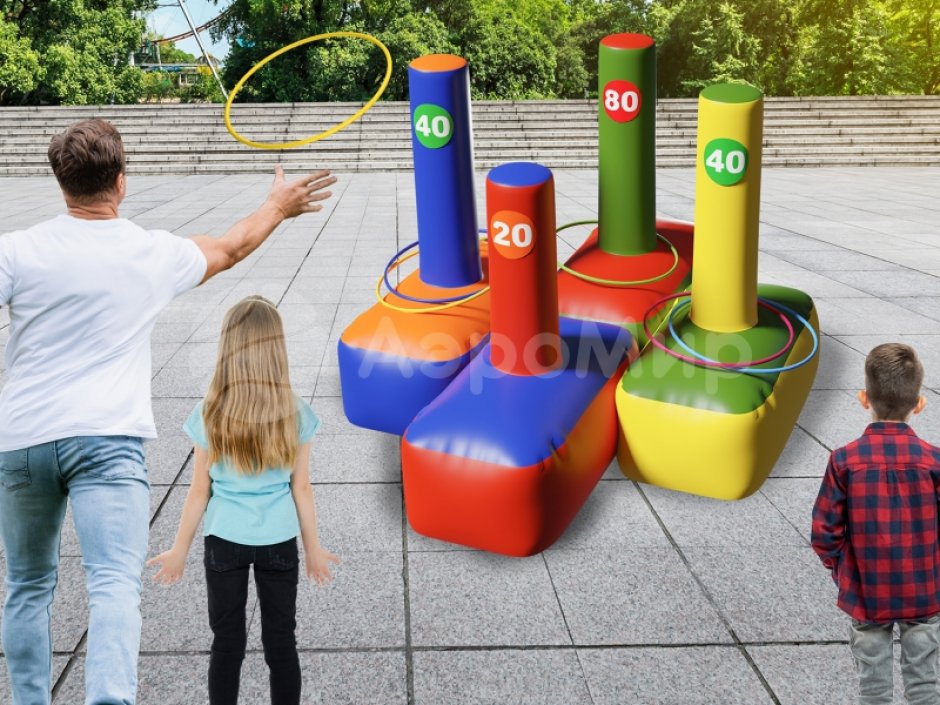 Кольцеброс Столбик — составной игровой реквизит на меткость