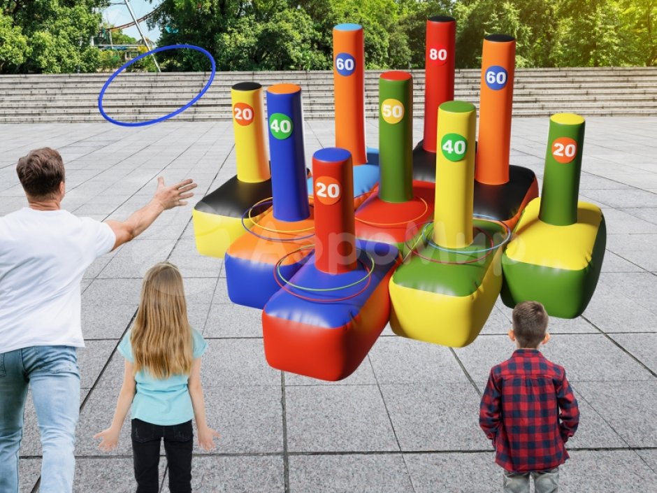 Кольцеброс Столбик — составной игровой реквизит на меткость