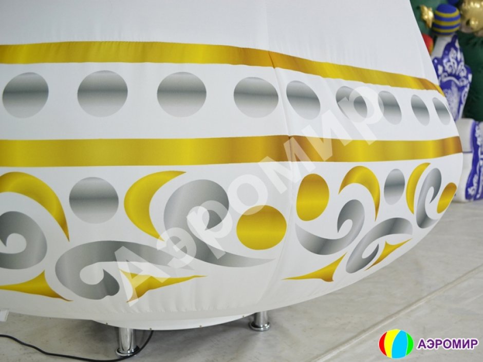 Новогодняя надувная фигура «Колокольчик» с эффектом снега и невероятной подсветкой