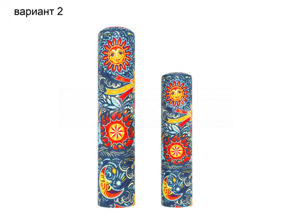 Колонна Масленица — надувная фигура столб с подсветкой